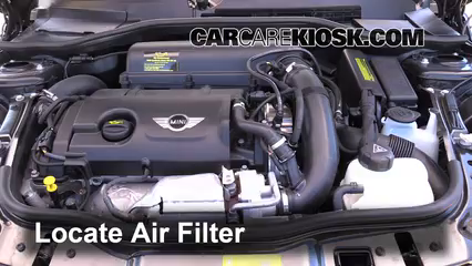 2012 Mini Cooper S 1.6L 4 Cyl. Turbo Hatchback Filtre à air (moteur) Changement